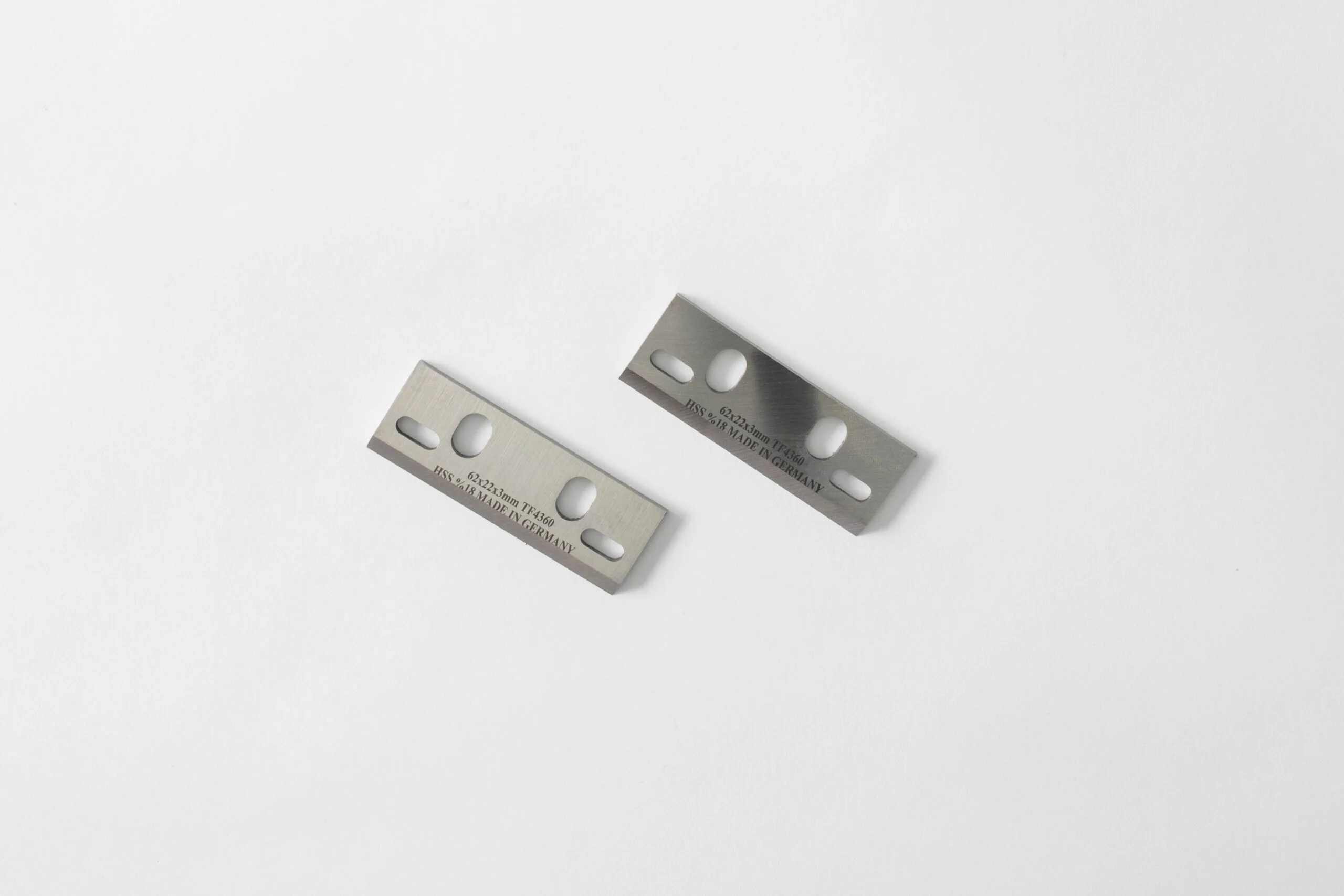 2x Hobelmesser für Metabo 4360 62x22x3mm HSS Elektrohobel
