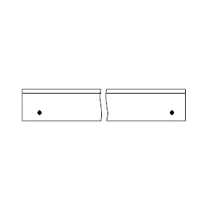 6x Hobelmesser für Leitz 230x30x3mm HSS mit 2 Gewinden
